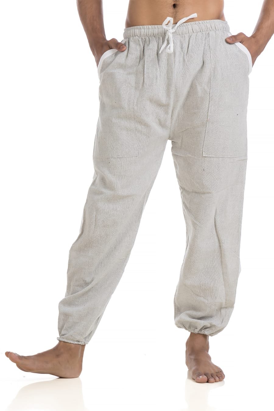 hallucination_cotton_pajama_hopper_harem_joggers_yoga_pant_men_grey_5