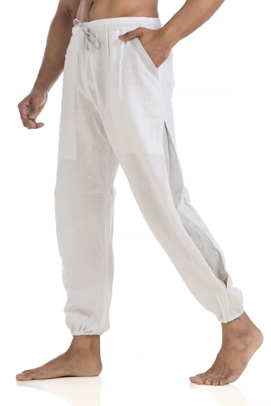 hallucination_cotton_pajama_hopper_harem_joggers_yoga_pant_men_white_3