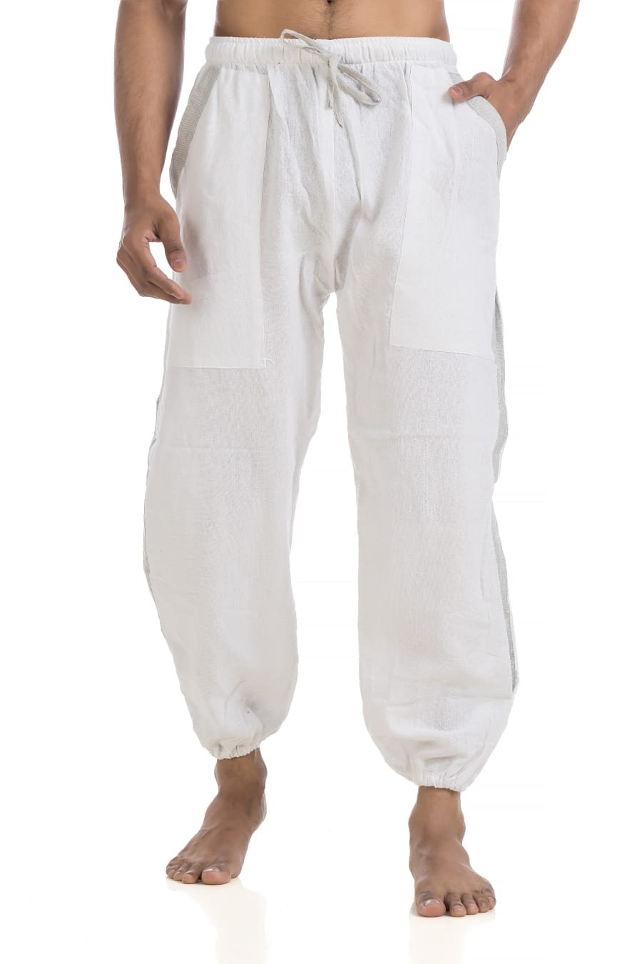 hallucination_cotton_pajama_hopper_harem_joggers_yoga_pant_men_white_6