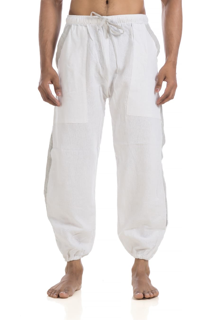 hallucination_cotton_pajama_hopper_harem_joggers_yoga_pant_men_white_7