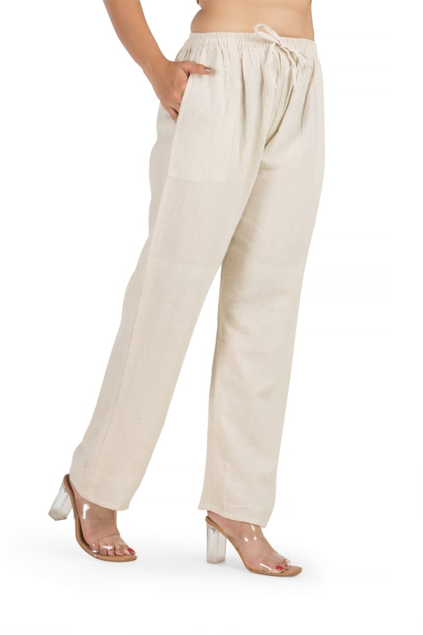 hallucination pure cotton pajama pant for women comfy palazzo lounge wear