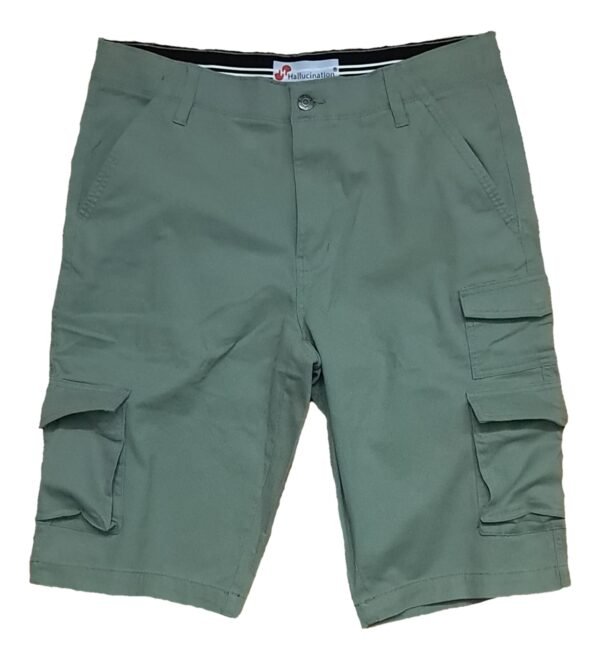 Hallucination Men’s 8 Pocket Cargo Shorts – Stretchable Cotton
