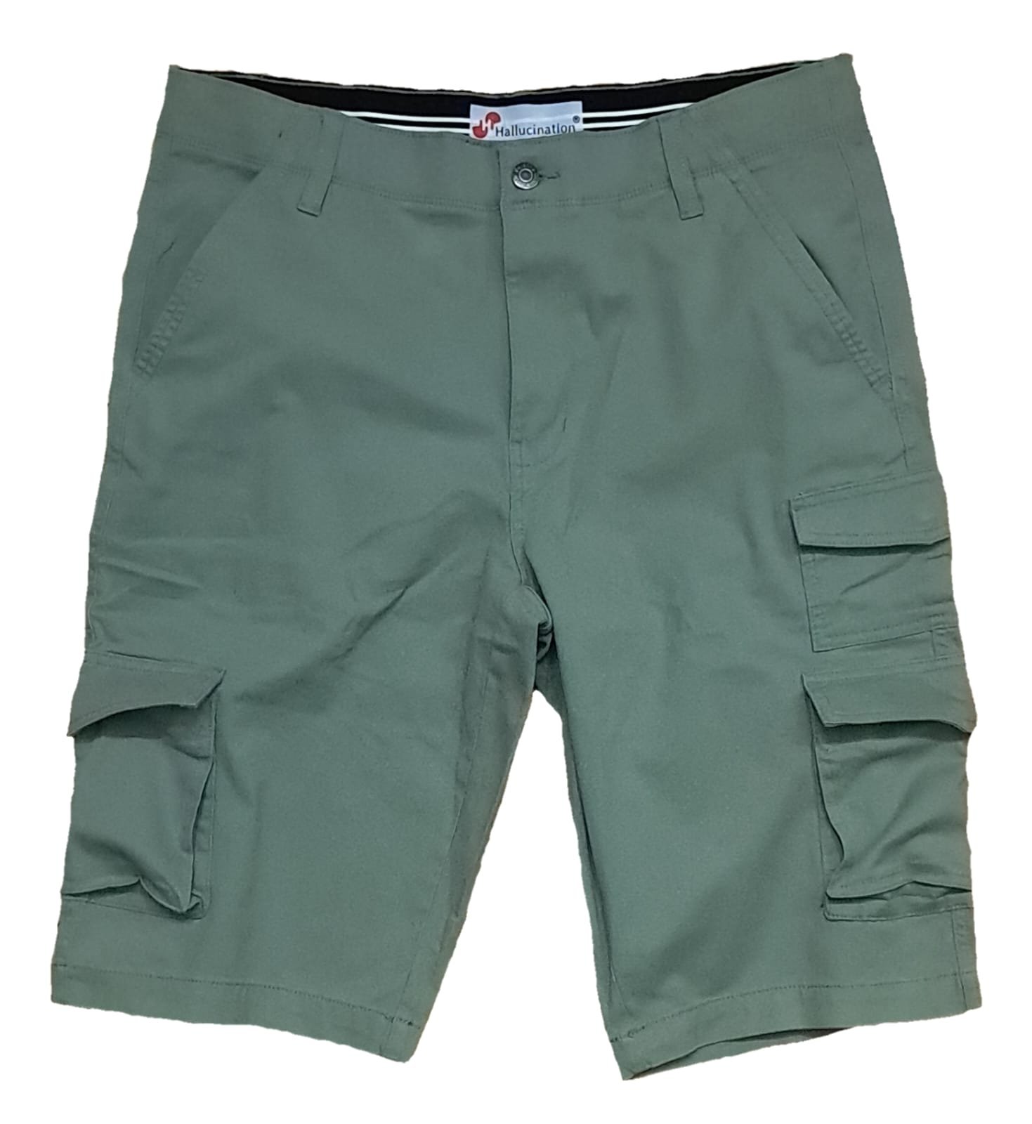 Hallucination Men’s 8 Pocket Cargo Shorts – Stretchable Cotton