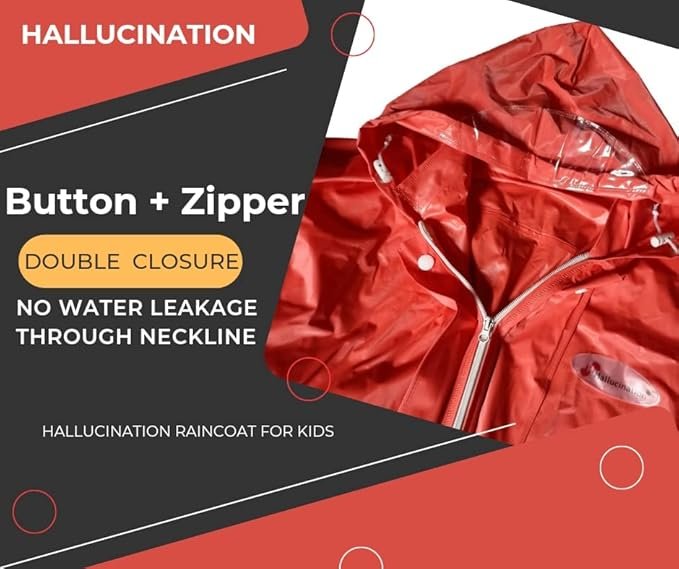 hallucination_raincoat_for Kids_jacket_pant_set_soft_pvc_plastic_red_3